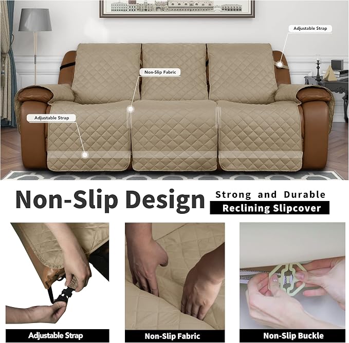 Easy-Going Oversized Recliner Sofa Cover, Reversible Couch Cover - Image 4
