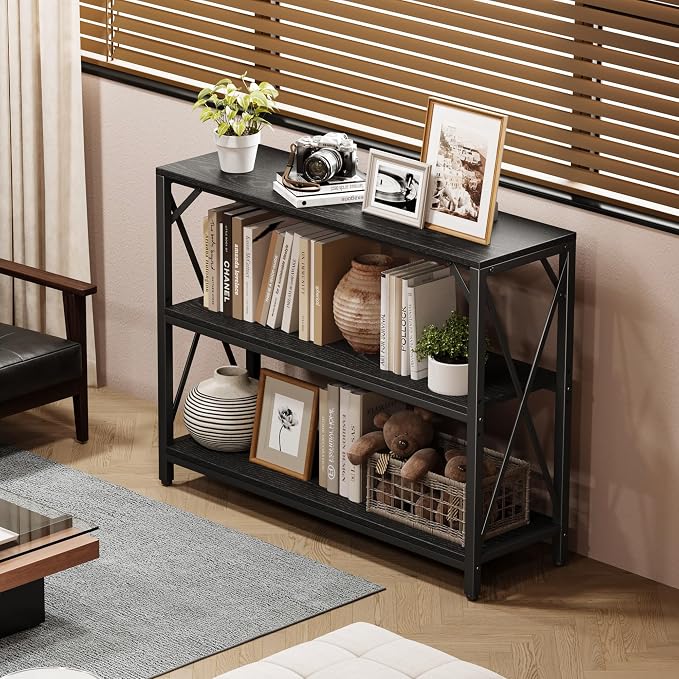 Homeiju Entry Table 40" Width, 3-Tier Entryway Table - Image 6