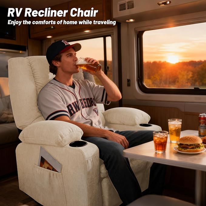 Rocker Recliner Chair with Massage and Heat, Nursery Rocking Chairs - Image 6