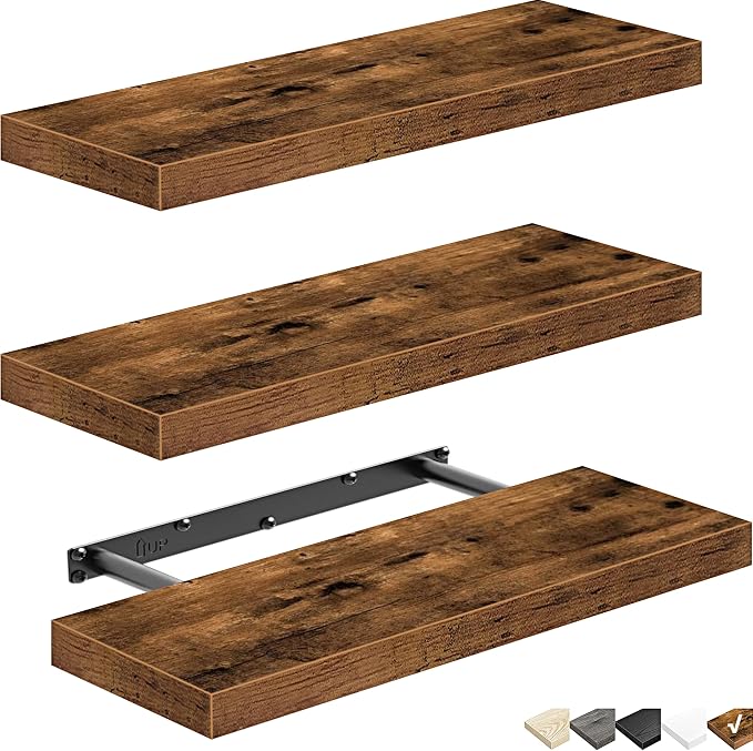 QEEIG Floating Shelves for Wall Bathroom Shelf Bedroom Kitchen Living Room - Image 9