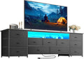 Huuger 70 Inch TV Stand for 75, 80 Inch TV, 11 Drawer Long Dresser by Huuger