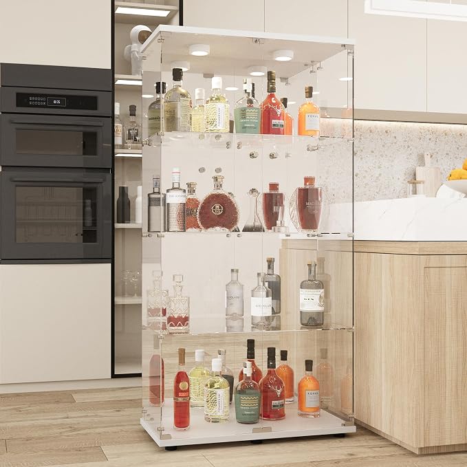 LFT HUIMEI2Y Glass Display Cabinet 4-Shelf - Image 8