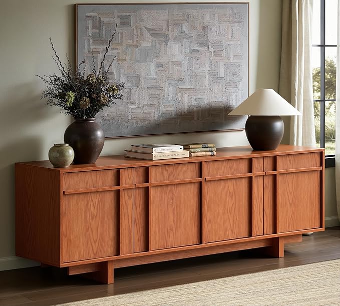 TV Stand for 75 Inch TV, Mid Century Modern TV Stand by VITALIKUS