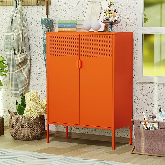 Washsemba 2 Mesh Door Metal Cabinet - Image 6