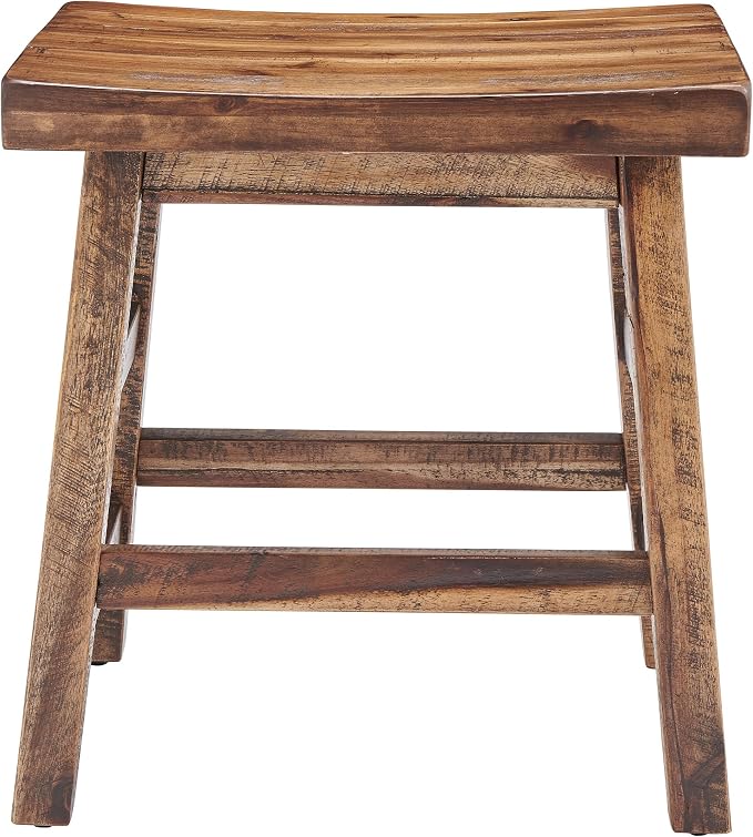 Alaterre Furniture Durango 20-Inch Tall Industrial Wood Dining Stool - Image 9