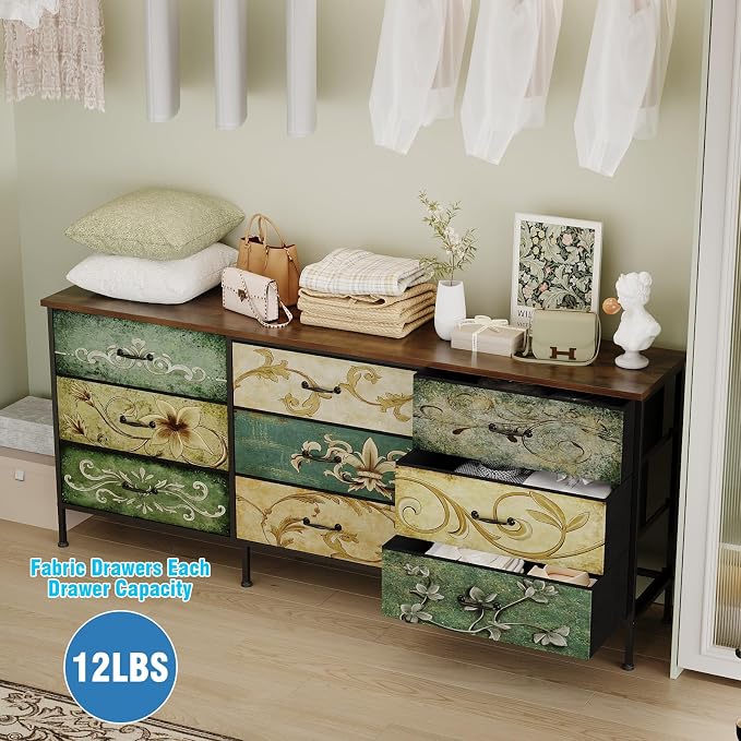 Tohomeor Dresser with Drawers for Bedroom Chest of Drawers Fabric Dresser for - Image 8