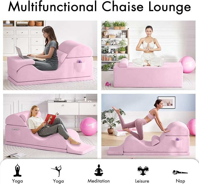 Convertible Yoga Chair for Adults, Ergonomic Foam Lounge - Image 3