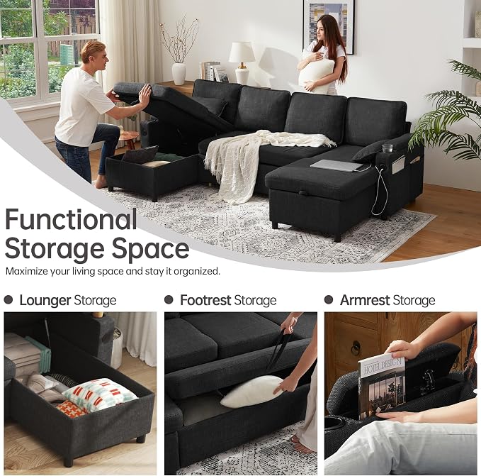 DURASPACE Sofa Bed Pull Out Couch Sleeper - Image 3
