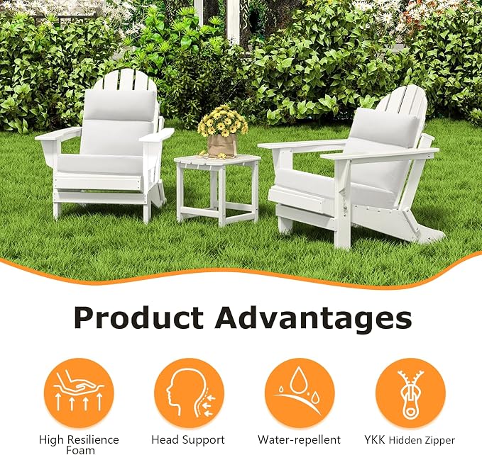 Unimatta Outdoor High Back Chair Cushion Seat Pads, 44 x 21 Inch - Image 2