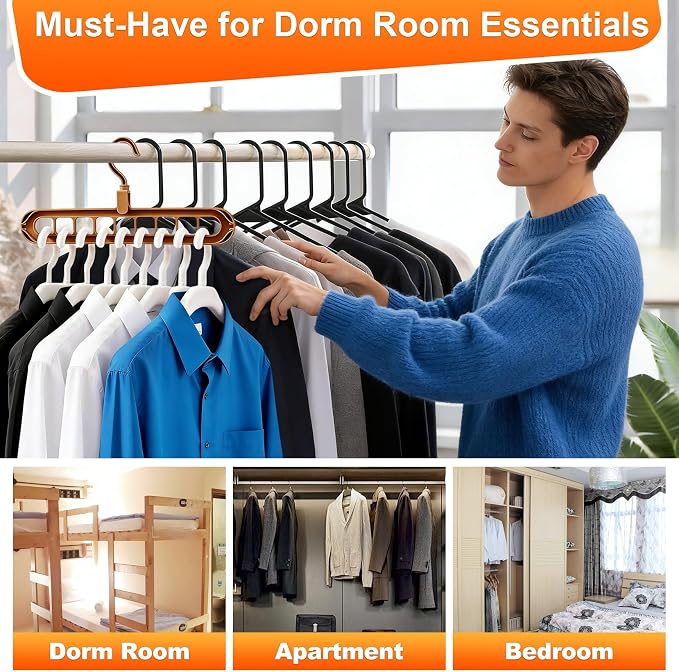 Magic Space Saving Hangers, 7 Pack Multi-Functional Closet Organizers and - Image 6
