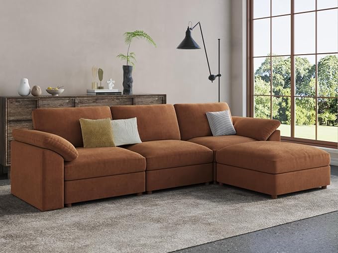 EASE MOOSE Sectional Modular Sofa, Oversized L Shape Sectional Couch Wide Deep - Image 4