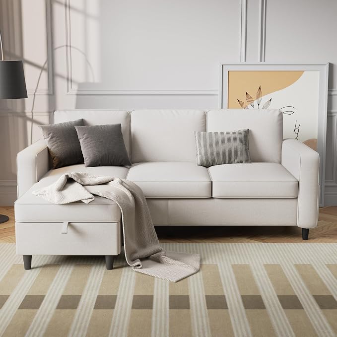 78" Sectional Sofa Couches for Living Room, Convertible L Shaped Couch - Image 8