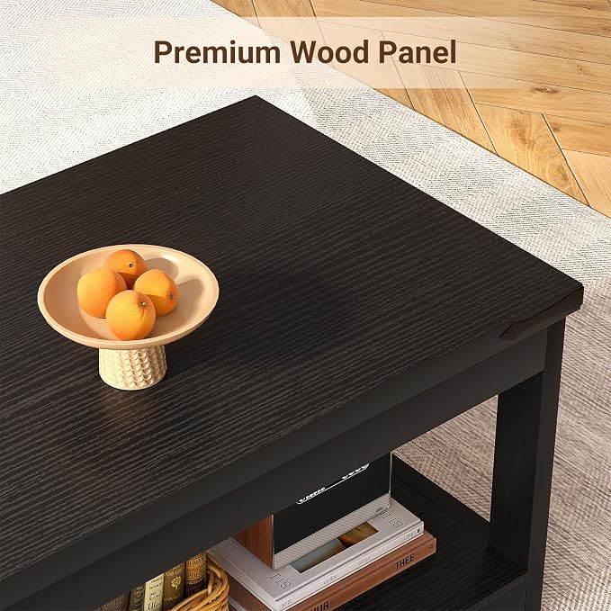 Homieasy 43.3” Rectangular Coffee Table - Image 5