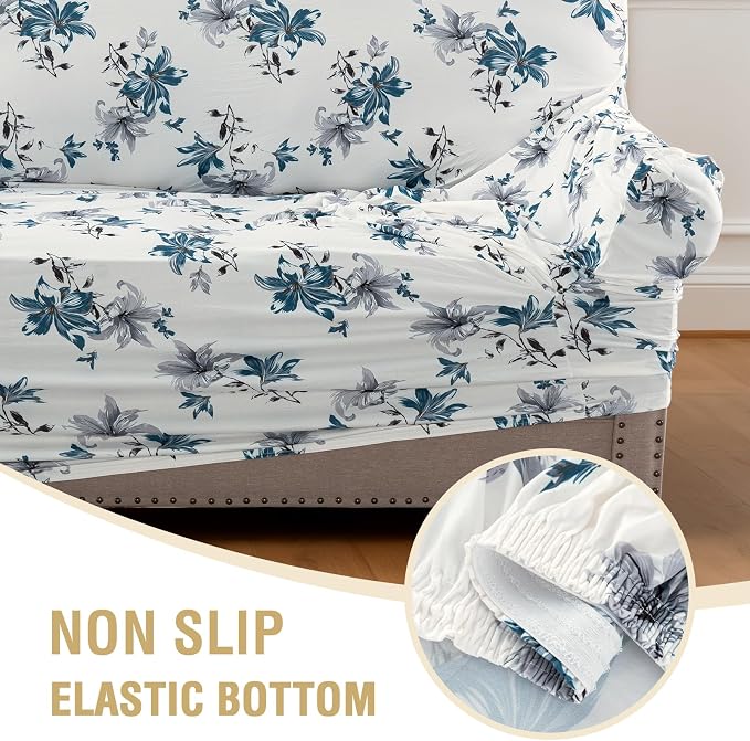 H.VERSAILTEX Floral Pattern Couch Covers - Image 7