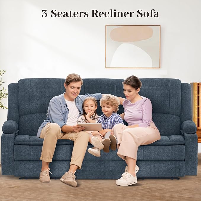 Yolsali 3 Seater Recliner Sofa Set - Image 9