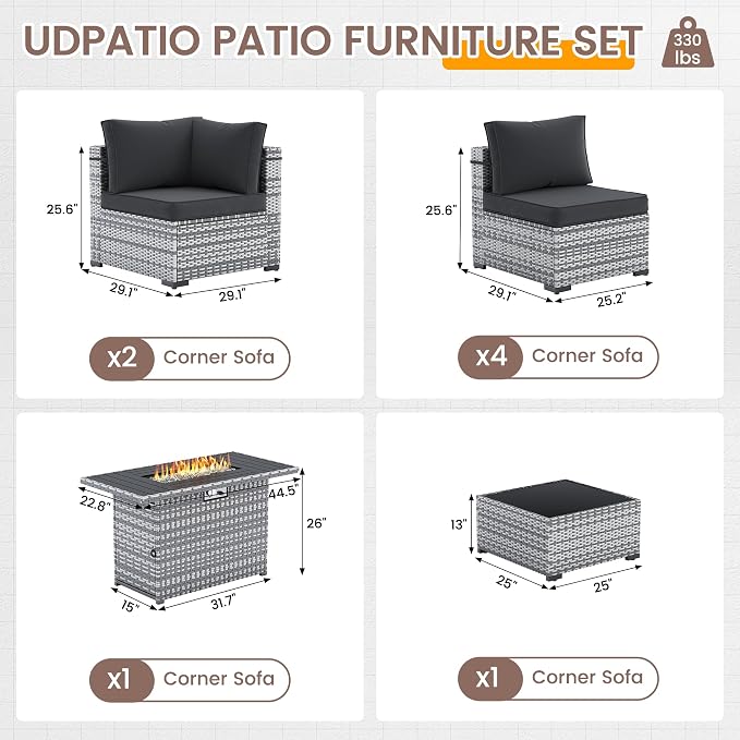 UDPATIO Patio Furniture Set - Image 2