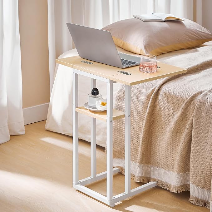 HOOBRO Foldable End Table, C Shaped Side Table - Image 4
