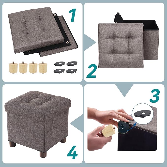 BRIAN & DANY Small Ottoman - Image 3