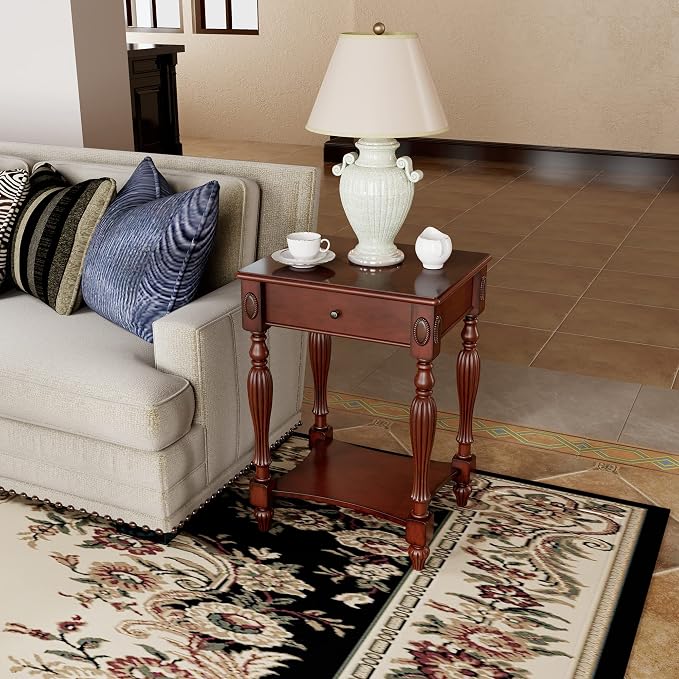 Solid Wood Retangle End Table - Image 3