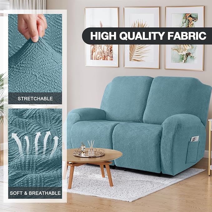 Timeles Recliner Covers Extra Wide Recliner Loveseat Covers Oversized Reclining - Image 2