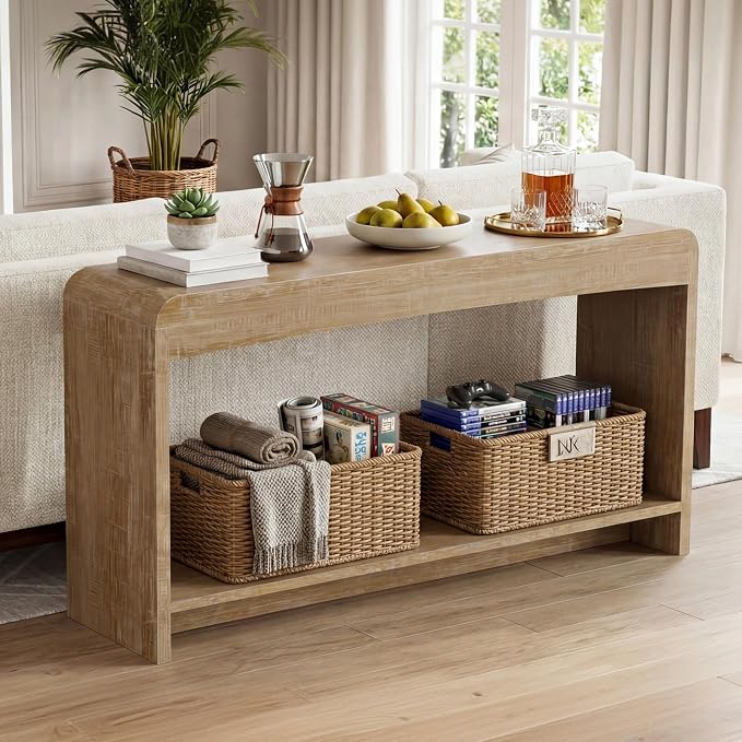 Farmhouse Entryway Table, 43.7" Console Tables - Image 3