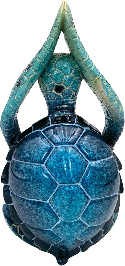 VVGIFTS Sea Turtle Meditation Yoga Decor, Garden Figurine Sea Turtle Meditating - Image 2