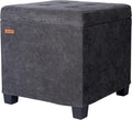 ABHENG Chenille Cover Steel Frame Ottoman by Liveinacomfortablehome
