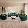 3-Piece Luxury Velvet Sofa Set for Living Room, Elegant Design Couch Set by yunqishiHOME