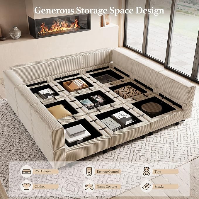 Belffin 9 Seats Modular Sectional Sofa - Image 3