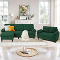 84" Convertible Sectional Sofa Set, 3 Seat L Shaped Couch by soscana