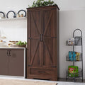 JXQTLINGMU Farmhouse Kitchen Pantry Cabinet by JXQLINGMUFurniture