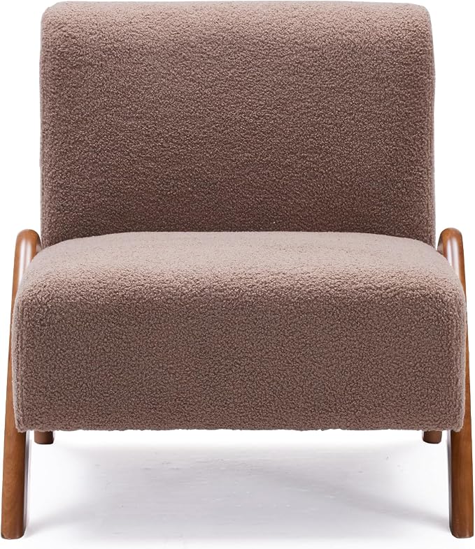Oversized Accent Chair, upholstered armless mid Century Modern Living Room Chair - Image 8