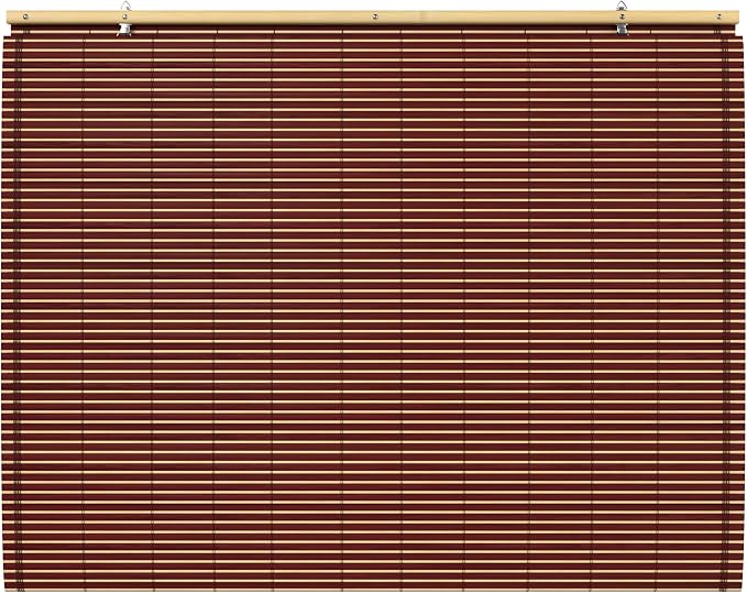 Red Lantern Bamboo Cordless Window Shade - Image 6