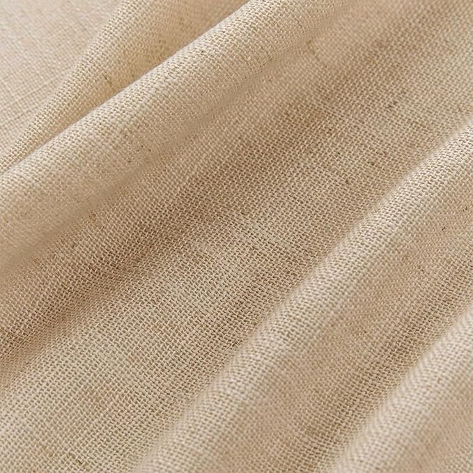 Joydeco Linen Curtains 84 Inch Length 2 Panel Sets, Light Filtering Curtains - Image 2