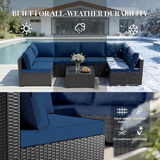 WWR Patio Furniture Set 7 Piece - Image 4