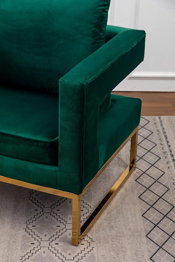Roundhill Furniture Lenola Upholstered Accent Arm Chair - Image 11