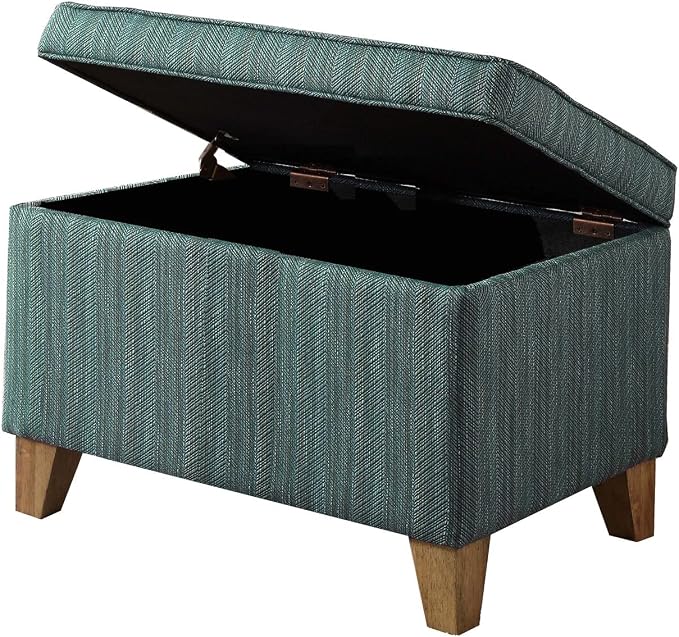 Homepop Home Decor | Medium Square Storage Ottoman - Image 4