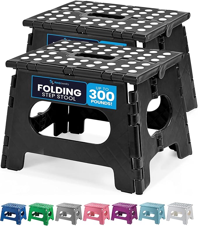 Handy Laundry Folding Lightweight Step Stool by Handy+Laundry