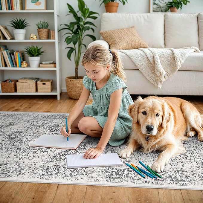 4x8 Washable Hallway Runner Rug - Image 2