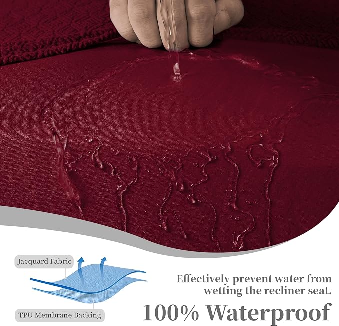 100% Waterproof Sectional Recliner Couch Covers - Image 4