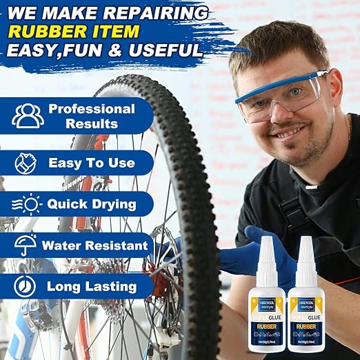Rubber Glue, 100g Super Glue for Rubber, RC Tires, Shoe Soles, Rubber Adhesive - Image 3