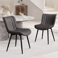 YOUNUOKE Dining Chairs Set of 2 Upholstered Mid Century Modern Kitchen Chair by YOUNUOKE