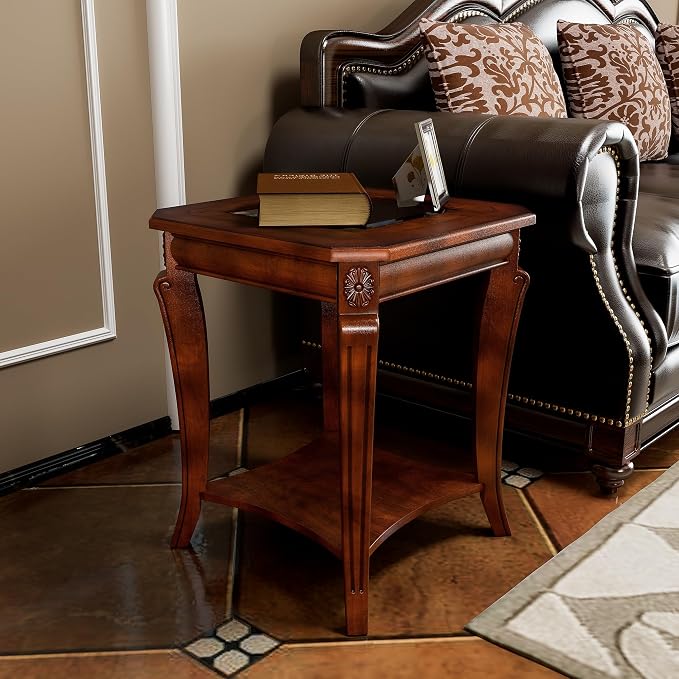 Traditional Distressed Farmhouse Style Coffee Table Set - Image 5