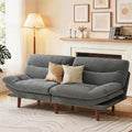 Marsail 66" Futon Sofa Bed, Convertible Corduroy Futon Couch by Marsail