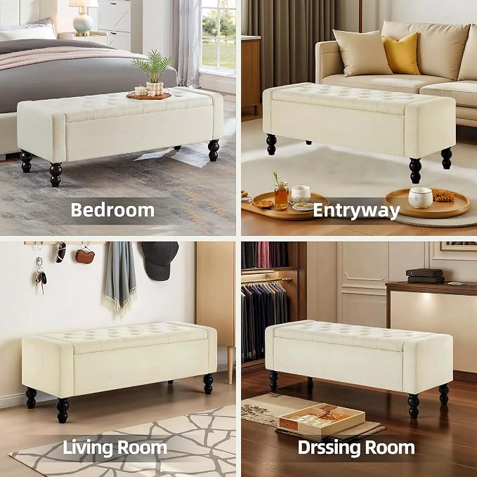 50" W Storage Ottoman Bench - Image 5