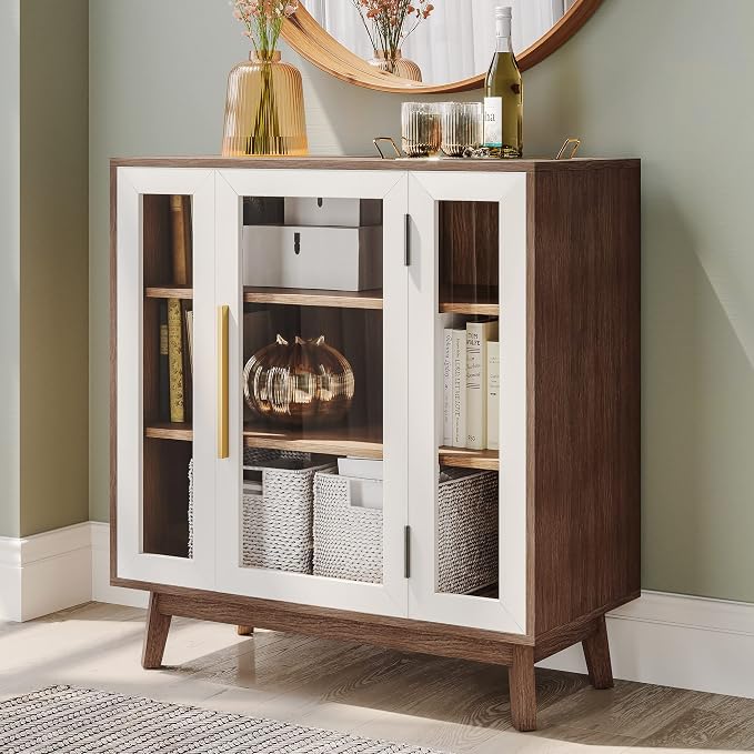 BELLEZE Set of 2 Sideboard 31 Inch Buffet Cabinet - Image 3