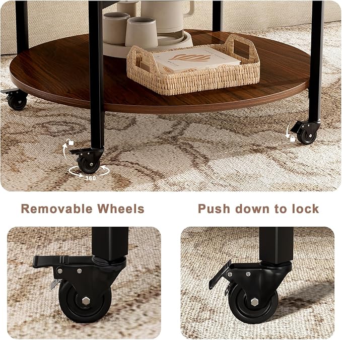 FABATO Round Lift Top Coffee Table - Image 5