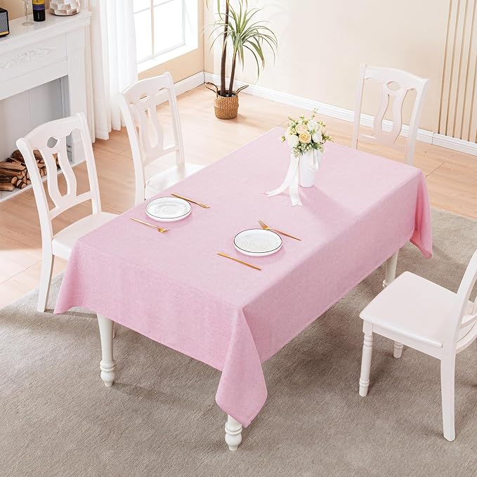 BALCONY & FALCON Rectangle Tablecloth Washable Wrinkle Resistant Water Proof - Image 5