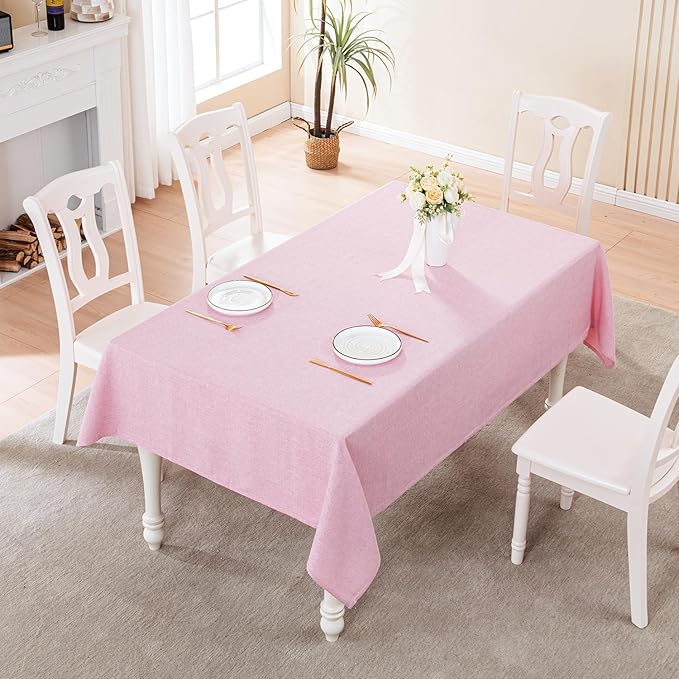 BALCONY & FALCON Rectangle Tablecloth Washable Wrinkle Resistant and Water - Image 5