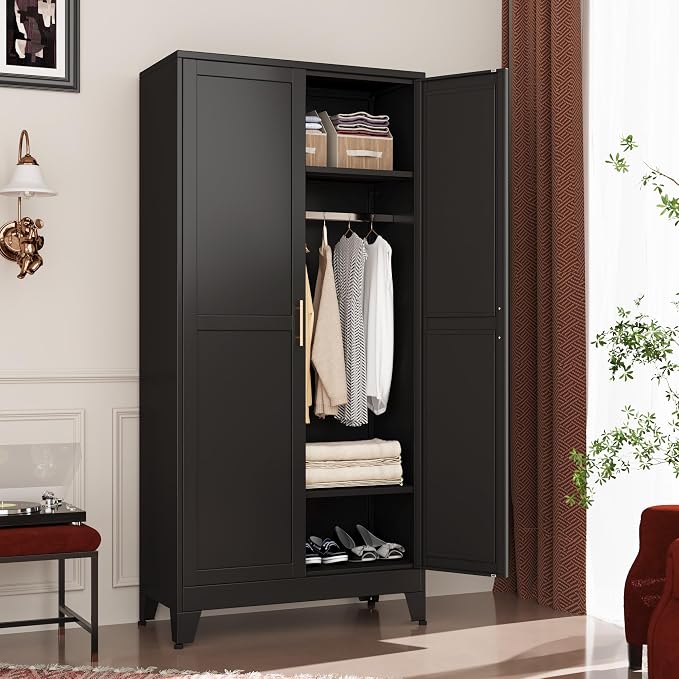 GAIOUS Metal Wardrobe Cabinet - Image 3